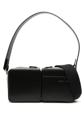 Kara leather shoulder bag - Black