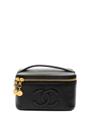 CHANEL Pre-Owned 1996-1997 CC Caviar vanity bag - Black
