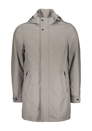 Moorer hooded-neck jacket - Grey