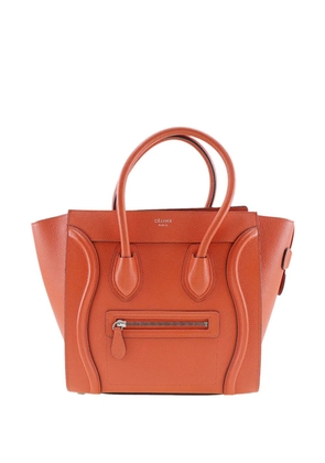 Celine Pre-Owned 2012-2018 Micro Leather Luggage tote bag - Orange