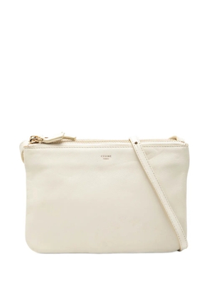 Celine Pre-Owned 2012 Small Lambskin Trio crossbody bag - White