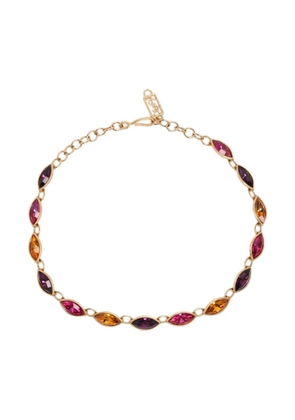 Saint Laurent Pre-Owned embellished necklace - Gold