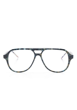 Thom Browne Eyewear pilot-frame glasses - Blue
