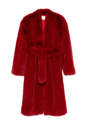 The Frankie Shop Destiny padded faux-fur coat - Red