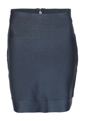 Hervé Léger Pre-Owned knitted mini skirt - Blue