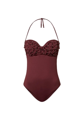 TWINSET rhinestone-embellished swimsuit - Red