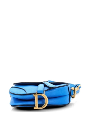 Christian Dior Pre-Owned Saddle Handbag with Strap Leather Micro shoulder bag - Blue