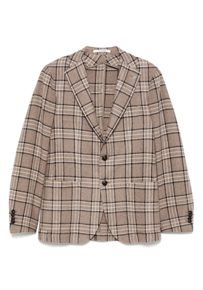 Tagliatore checked blazer - Brown
