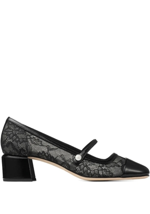 Jimmy Choo Elisa lace-embellishment pumps - Black
