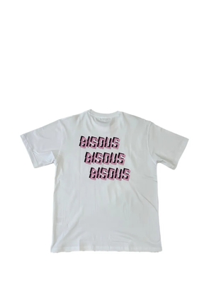 Bisous Skateboards X3 logo-print T-shirt - White