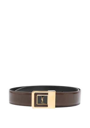 Saint Laurent buckle belt - Brown