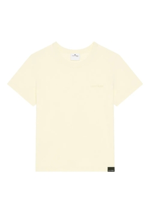 Courrèges logo-embroidered T-shirt - Yellow