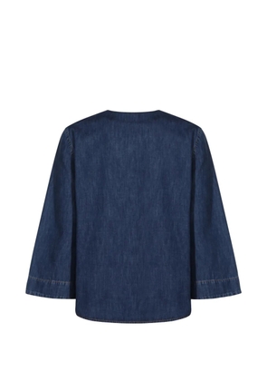 Valentino Garavani pocket V-neck top - Blue