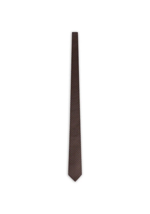 Gucci jacquard silk tie - Brown