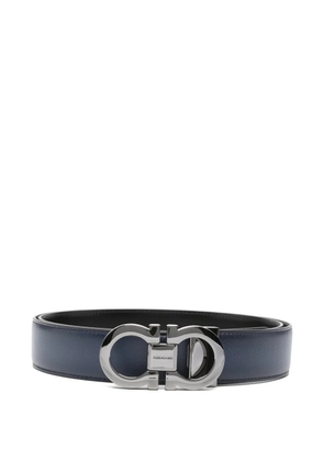 Ferragamo logo-buckle leather belt - Blue