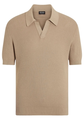 Zegna cotton polo shirt - Neutrals
