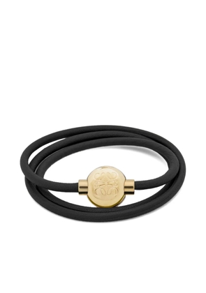 LOEWE leather logo bracelet - Black