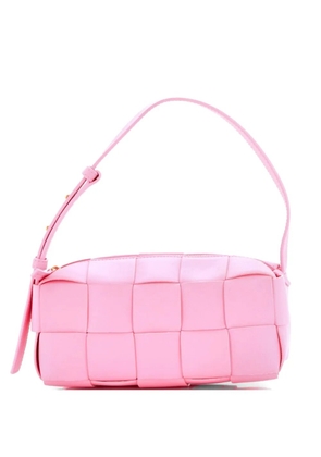 Bottega Veneta Pre-Owned Brick Cassette Maxi Intrecciato Leather Small shoulder bag - Pink