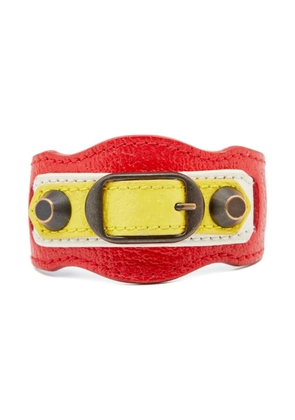 Balenciaga Pre-Owned studded leather bracelet - Red