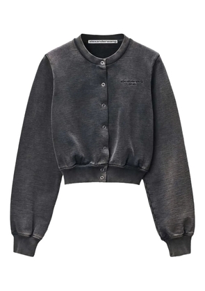 Alexander Wang snap-buttons crew-neck sweatshirt - Black