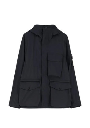 Stone Island flap-pocket hooded jacket - Blue