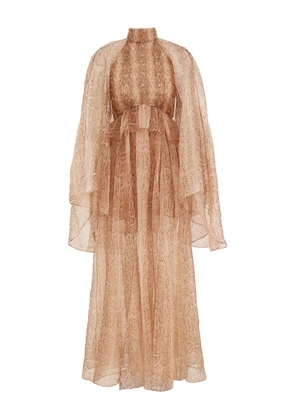 ZIMMERMANN snake-print maxi dress - Neutrals