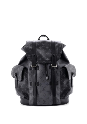 Louis Vuitton Pre-Owned Christopher Reverse Monogram Eclipse Canvas MM backpack - Black