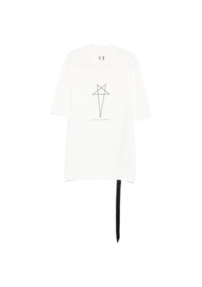 Rick Owens DRKSHDW star-graphic ribbon T-shirt - White