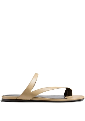 KHAITE Aimee crossed-strap sandals - Neutrals