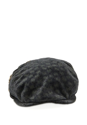 Dolce & Gabbana Pre-Owned embroidered velvet beret - Grey