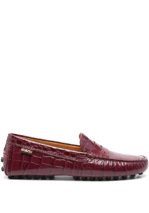 Tod's Gommino driver loafers - Red