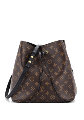 Louis Vuitton Pre-Owned NeoNoe Handbag Monogram Canvas with Leather MM bucket bag - Black