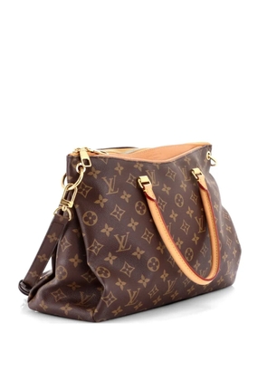 Louis Vuitton Pre-Owned Pallas Tote Monogram Canvas with Leather shoulder bag - Brown