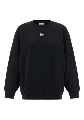 Maison Kitsuné Baby Fox-patch crew-neck sweatshirt - Black
