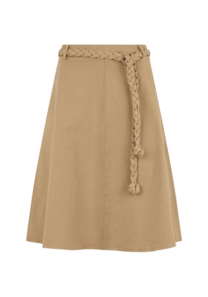 Valentino Garavani braided-belt skirt - Neutrals