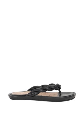 Valentino Garavani braided-straps flip flops - Black