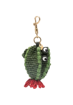 Anya Hindmarch woven keyring - Green