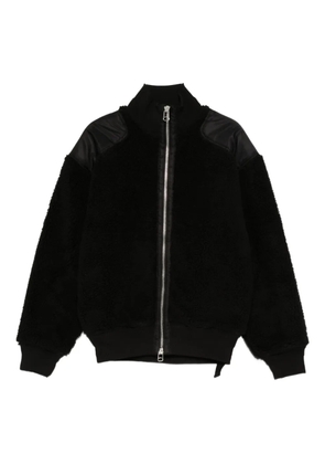 OAMC zip panelled peacemaker coat - Black