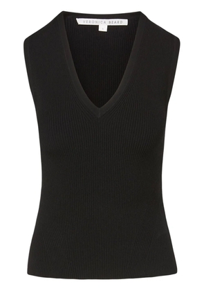 Veronica Beard Sid ribbed-knit top - Black
