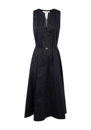TWINSET belted sleeveless dress - Black