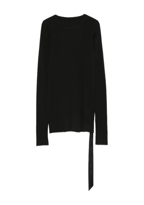 Rick Owens DRKSHDW long-sleeve tie-detail top - Black