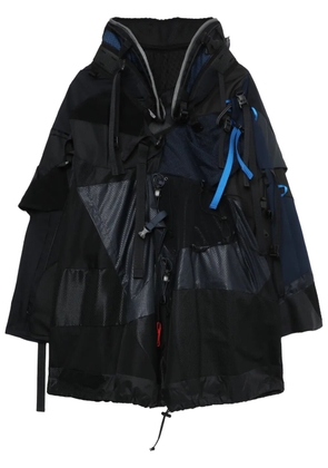 Junya Watanabe panelled utility cape - Black