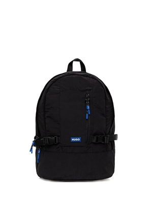 HUGO logo-appliqué backpack - Black