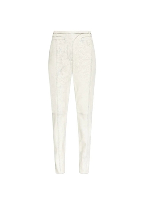 Diesel L-Croc panelled trousers - Neutrals