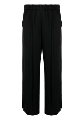Jil Sander elasticated waistband wide-legged trousers - Black