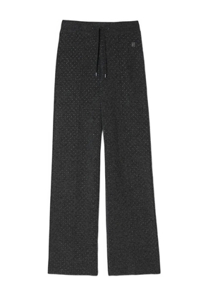 SANDRO rhinestone-embellishment trousers - Grey