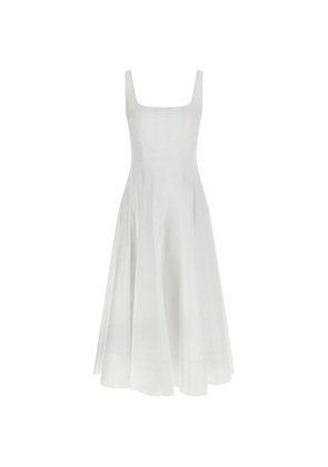 STAUD Wells corset panel dress - White