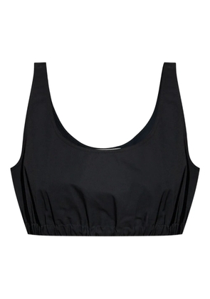 Tory Burch pleated crop top - Black