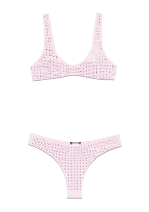VENUJA crystal-embellished bikini - Pink