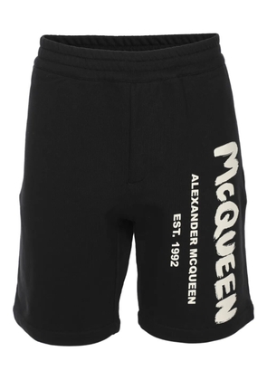 Alexander McQueen Pre-Owned logo-print short - Black